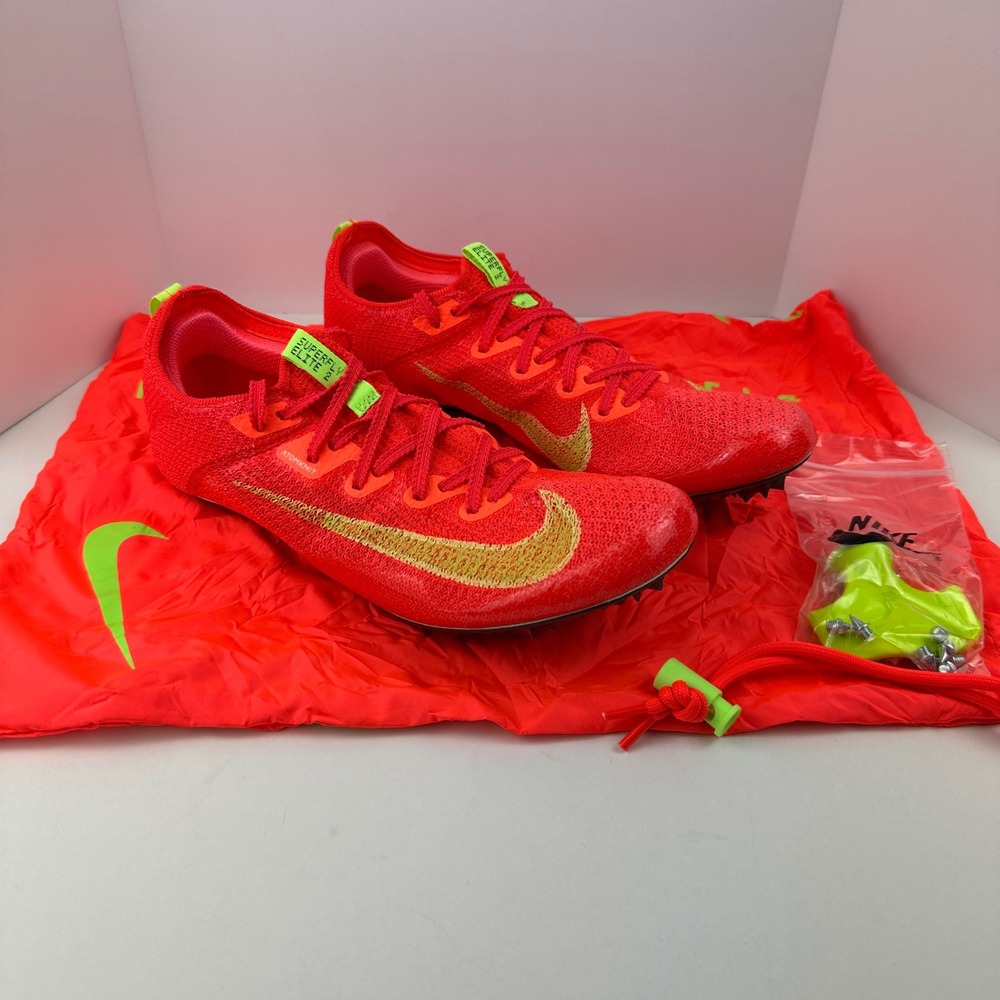 Nike Air Zoom Superfly Elite 2 Orange Track Spikes FZ9662-600 Mens 7 Womens 8.5